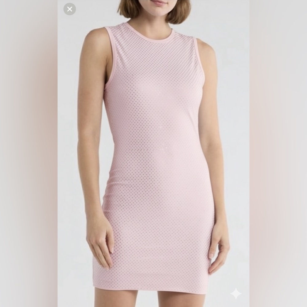 Good American Embellished Rhinestone dress